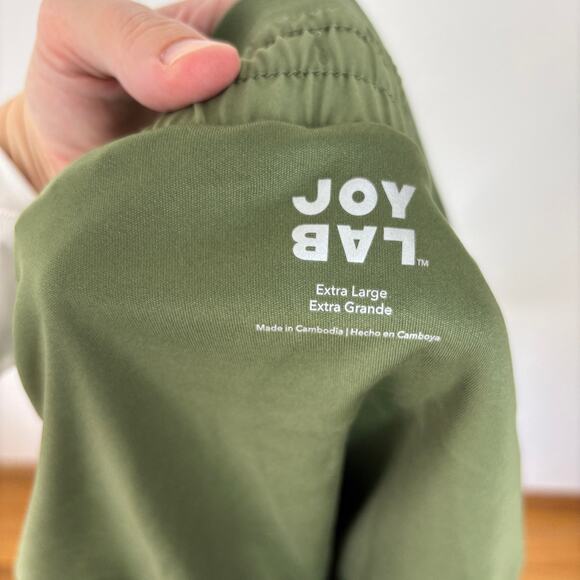 Joy Lab Green Running Shorts XL pleat liner pockets - Picture 8 of 9